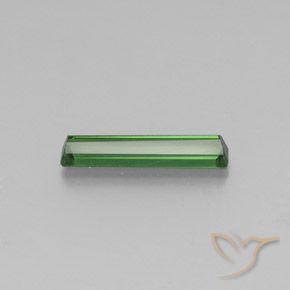 Tourmaline vert naturelle taille émeraude, 1,69 ct, VVS-VS