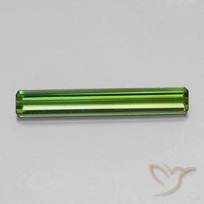 1.44ct Naturel Vert foncé Tourmaline, Taille émeraude, VS