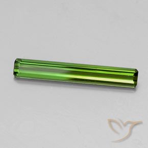 Tourmaline Vert foncé naturelle Octogone / coupe Émeraude, 1.44 ct, VS