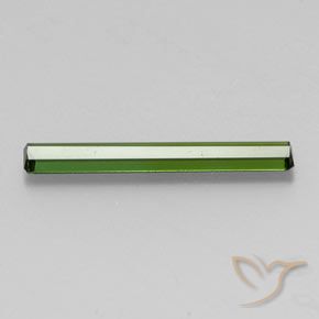 Tourmaline Vert foncé naturelle Octogone / coupe Émeraude, 1.44 ct, VS