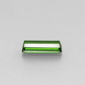 Tourmaline vert moyen naturelle taille émeraude, 1,72 ct, VVS-VS