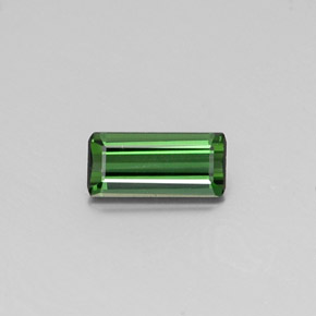 Tourmaline vert naturelle taille émeraude, 1,75 ct, VS
