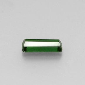 Tourmaline vert naturelle taille émeraude, 1,75 ct, VS