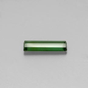 Tourmaline vert naturelle taille émeraude, 1,60 ct, VVS