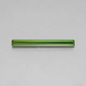 Tourmaline vert naturelle taille émeraude, 1,75 ct, VVS-VS