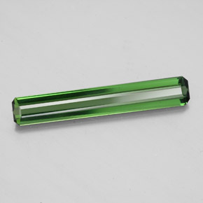Tourmaline vert naturelle taille émeraude, 1,51 ct, VS