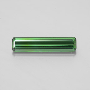 Tourmaline vert naturelle taille émeraude, 1,71 ct, VS