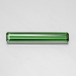 Tourmaline vert naturelle taille émeraude, 1,60 ct, VVS-VS