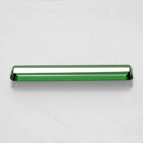 Tourmaline vert naturelle taille émeraude, 1,60 ct, VVS-VS