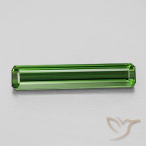Tourmaline vert naturelle taille émeraude, 2,58 ct, VVS-VS
