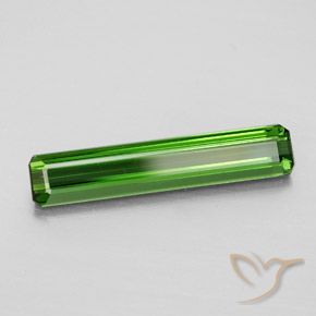 Tourmaline vert naturelle taille émeraude, 2,58 ct, VVS-VS