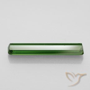 Tourmaline vert naturelle taille émeraude, 2,58 ct, VVS-VS