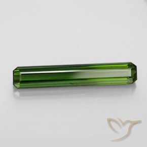 Tourmaline Vert terreux naturelle Octogone / coupe Émeraude, 2.84 ct, VS