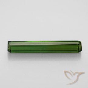 Tourmaline Vert terreux naturelle Octogone / coupe Émeraude, 2.84 ct, VS