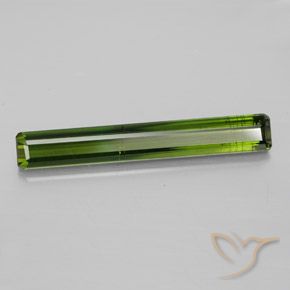 Tourmaline Vert foncé naturelle Octogone / coupe Émeraude, 3.44 ct, SI