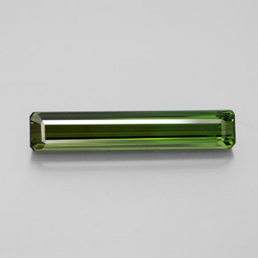 Tourmaline vert naturelle taille émeraude, 3,12 ct, VVS-VS
