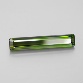 Tourmaline vert naturelle taille émeraude, 3,12 ct, VVS-VS