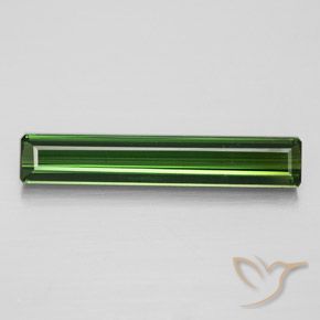 3.01ct Naturel Vert terreux Tourmaline, Taille émeraude, VS