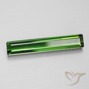 Tourmaline Vert terreux naturelle Octogone / coupe Émeraude, 3.01 ct, VS