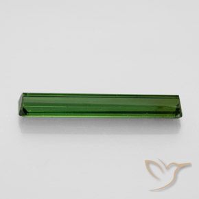 Tourmaline Vert terreux naturelle Octogone / coupe Émeraude, 3.01 ct, VS