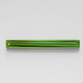 Tourmaline vert naturelle taille émeraude, 3,07 ct, VVS