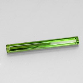 Tourmaline vert naturelle taille émeraude, 3,07 ct, VVS