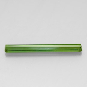 Tourmaline vert naturelle taille émeraude, 3,07 ct, VVS