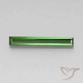 3.10ct Naturel Vert moyen Tourmaline, Taille émeraude, VS