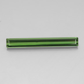 Tourmaline vert naturelle taille émeraude, 3,15 ct, VVS