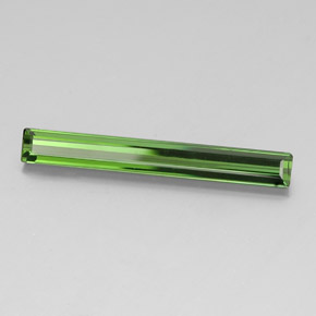 Tourmaline vert naturelle taille émeraude, 3,15 ct, VVS