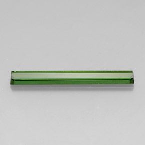 Tourmaline vert naturelle taille émeraude, 3,15 ct, VVS