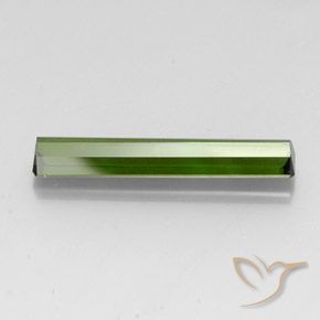 Tourmaline Vert foncé naturelle Octogone / coupe Émeraude, 3.28 ct, VVS-VS