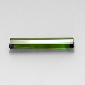 Tourmaline vert naturelle taille émeraude, 3,40 ct, VS