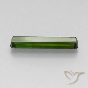 Tourmaline Vert foncé naturelle Octogone / coupe Émeraude, 3.52 ct, VVS-VS