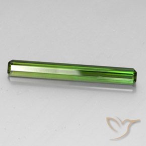 Tourmaline Vert foncé naturelle Octogone / coupe Émeraude, 3.42 ct, VVS-VS