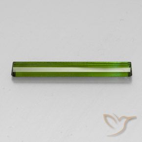 Tourmaline Vert foncé naturelle Octogone / coupe Émeraude, 3.08 ct, VS-SI