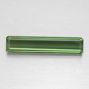 Tourmaline vert naturelle taille émeraude, 2,11 ct, VS