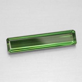 Tourmaline vert naturelle taille émeraude, 2,11 ct, VS