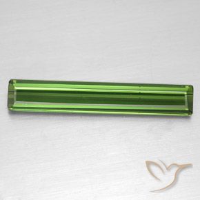 2.23ct Naturel Forêt verte Tourmaline, Taille émeraude, VS