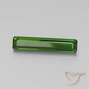Tourmaline Vert moyen-foncé naturelle Octogone / coupe Émeraude, 2.13 ct, VVS-VS