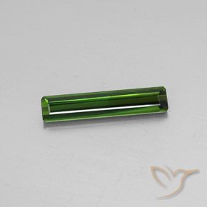 2.66ct Naturel Vert foncé Tourmaline, Taille émeraude, VS