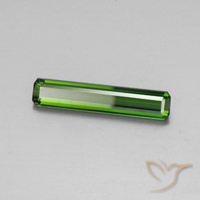 Tourmaline Vert moyen-foncé naturelle Taille émeraude, 2.07 ct, VS