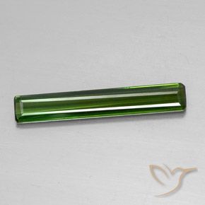 2.13ct Naturel Vert terreux Tourmaline, Taille émeraude, VVS-VS