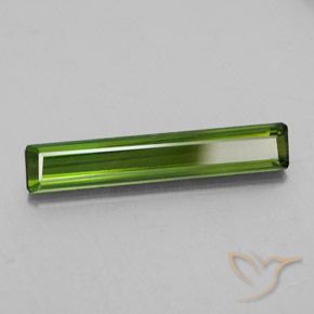 Tourmaline Vert foncé naturelle Octogone / coupe Émeraude, 2.32 ct, VVS-VS
