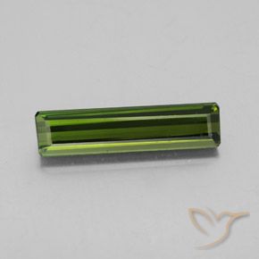2.49ct Naturel Vert moyen Tourmaline, Taille émeraude, VS