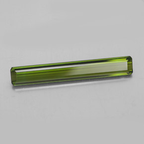 Tourmaline Vert chaud naturelle Taille émeraude, 2.14 ct, VVS