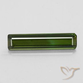 2.55ct Naturel Vert foncé Tourmaline, Taille émeraude, SI