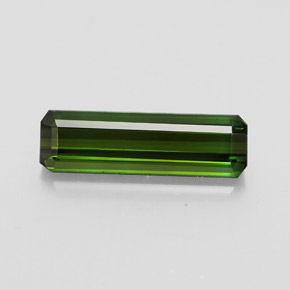 Tourmaline vert naturelle taille émeraude, 2,45 ct, VVS