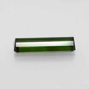 Tourmaline vert naturelle taille émeraude, 2,45 ct, VVS