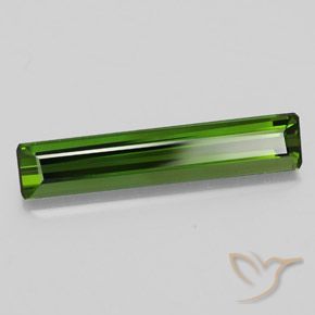 Tourmaline Vert foncé naturelle Octogone / coupe Émeraude, 2.36 ct, VVS-VS